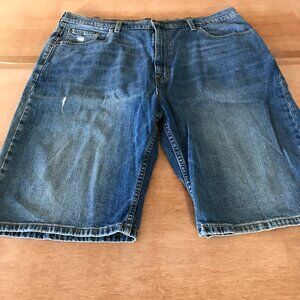 Levi's 569 Denim Shorts Men 40 Blue High Rise Distressed Stretch Outdoor 17577